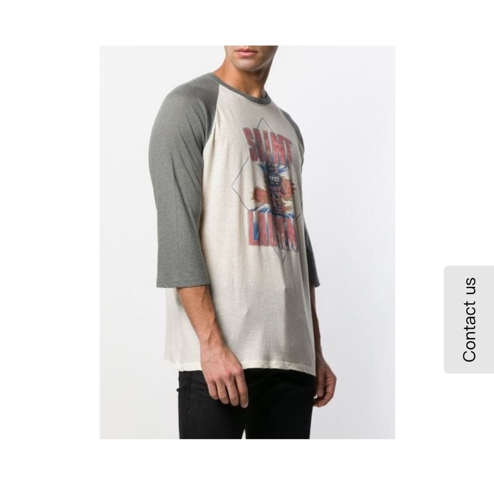 Saint Laurent Men’s Baseball robot T-Shirt